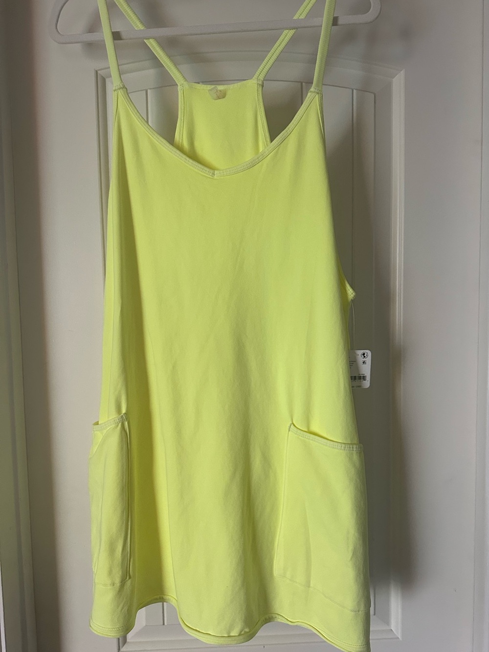 NWT FP Movement Hot Shot Mini Skort Dress XL Sour Citrus Neon Yellow Hotshot